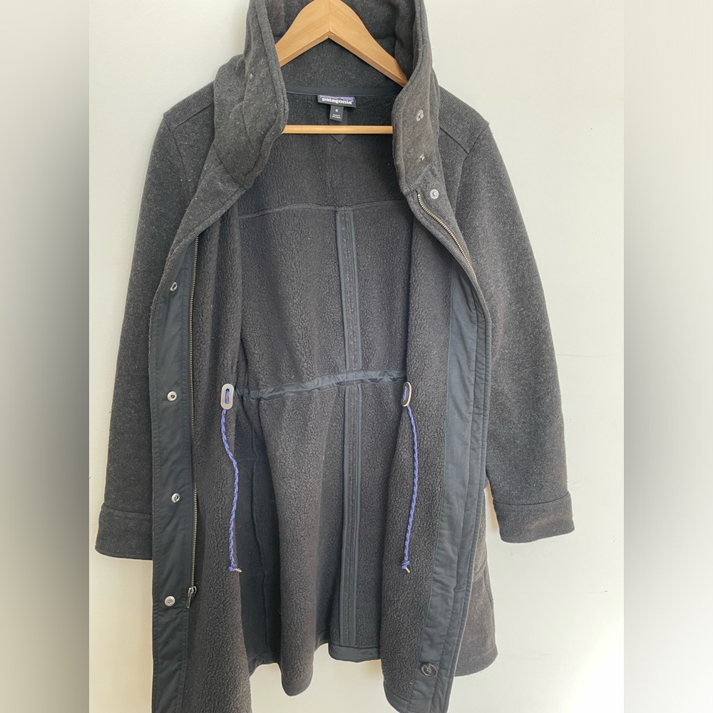 Patagonia sweater jacket cowl neck size medium - Picture 2 of 4